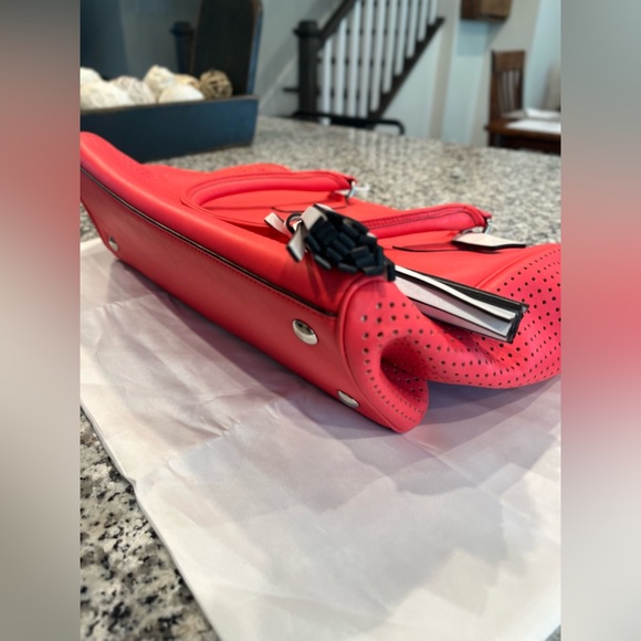 EUC, Coach, Legacy Leather, Perforated, Medium Watermelon Bag, Model 22390 💕 - Picture 5 of 14